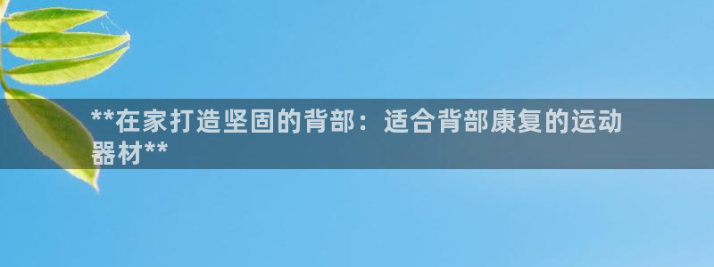 意昂体育3招商电话是多少啊：**在家打造坚固的背部：